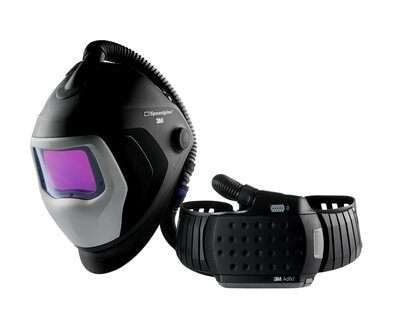3M™ Speedglas™ Sveiseskjerm 9100 Air med selvblendende sveiseglass 9100XXi og 3M™ Adflo™ PAPR-respirator, 567726