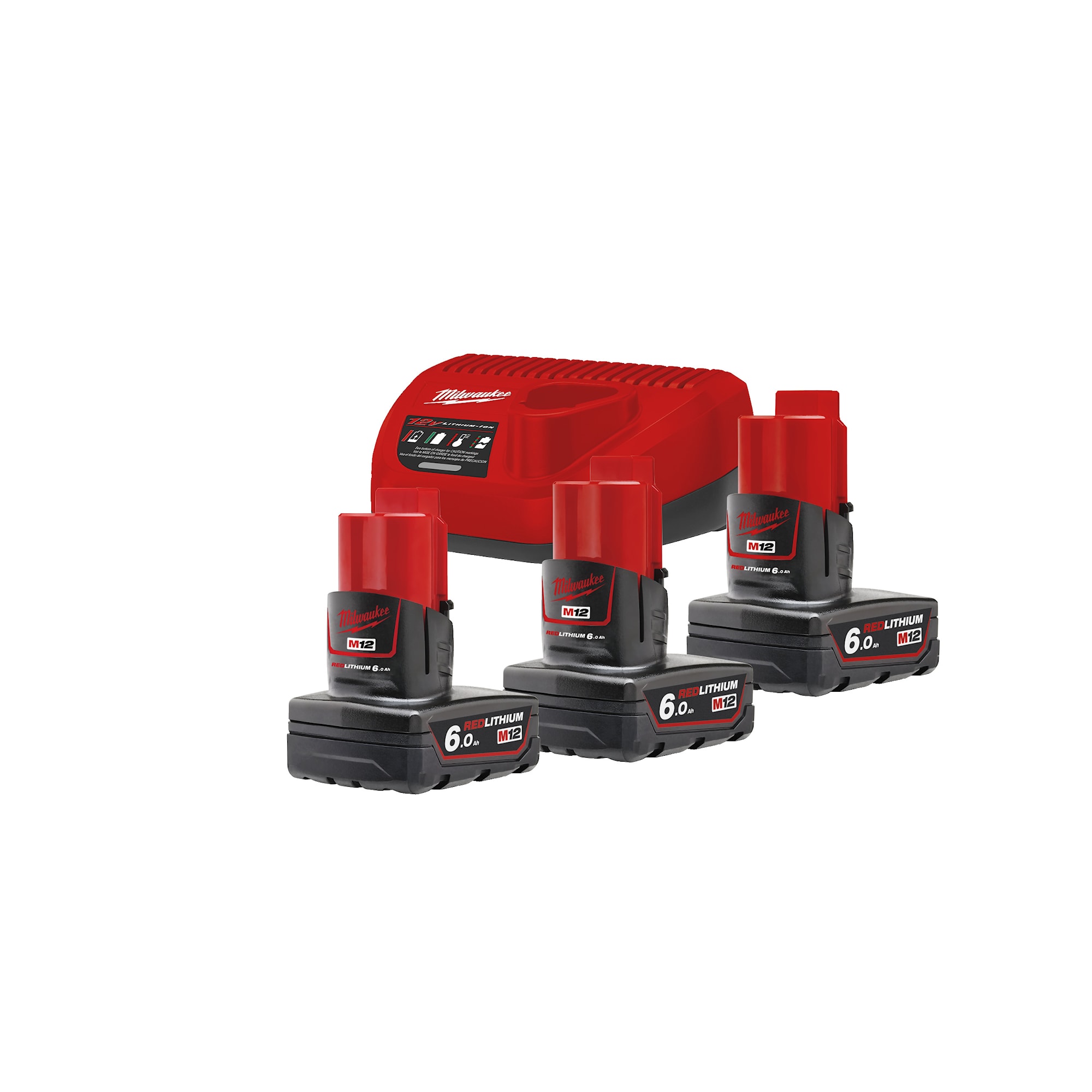 Milwaukee Batteri 6,0 ah & Laddare M12 NRG-603