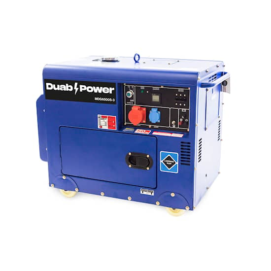 DUAB-POWER Generator MDG6500S-3 3-faset Diesel Støjsvag