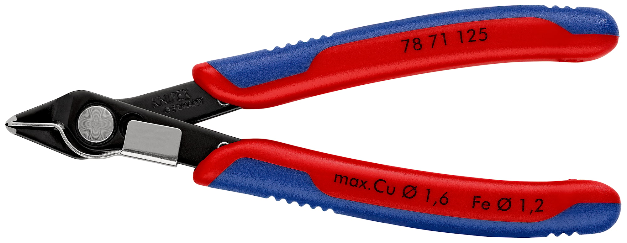 Knipex Elektronikavbitare 7871125 Super-Knips 125mm utan fasett, trådklämma