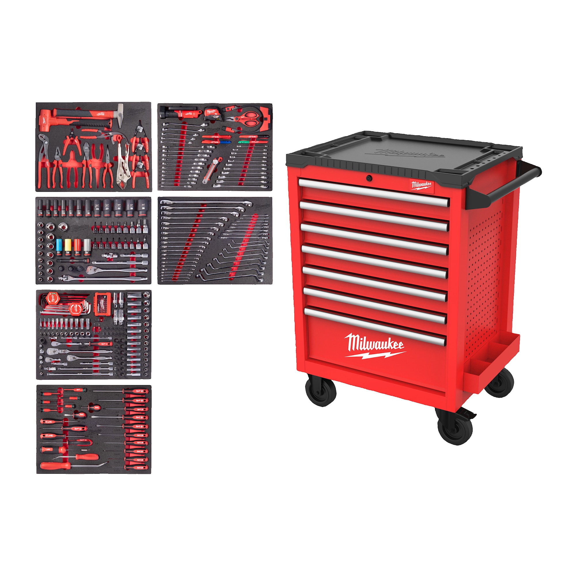 Milwaukee Verktygsvagn 69 cm Fylld 337 delar