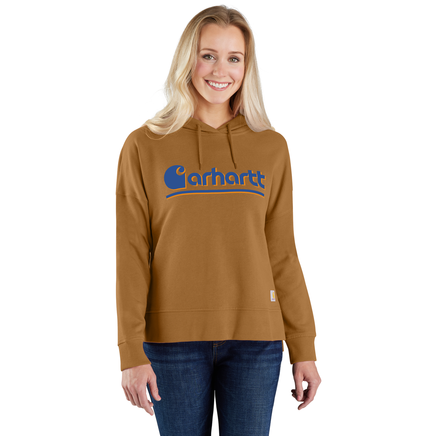 Carhartt Fiber series graphic hoodie, Dam, Carhartt® brown