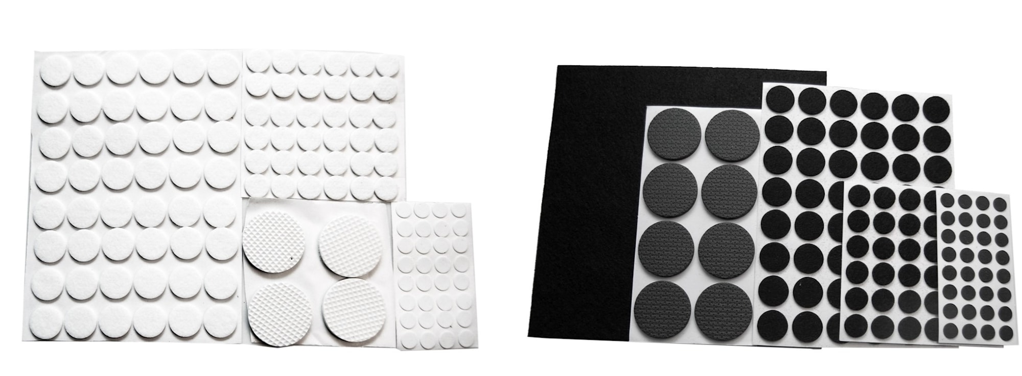 Home It® självhäftande möbeltassar 125 st. assorterade