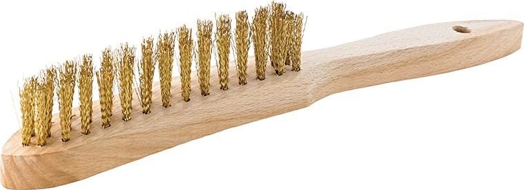 Format Handstålborste 5-rad 0,30mm, vågig, mässing