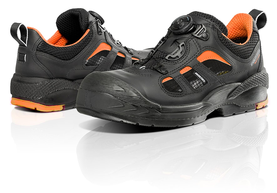 Arbesko 342 Svart/Orange Skyddssko