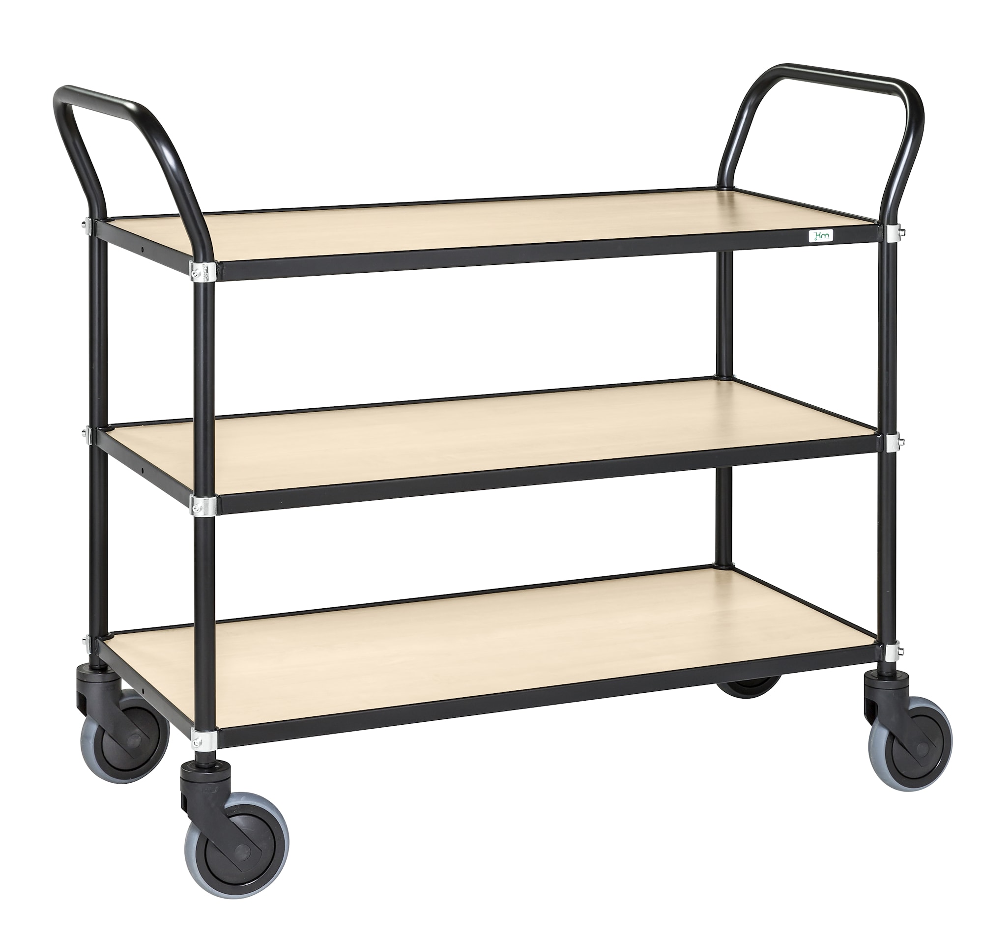 Kongamek 95 x 43 Musta/Koivu Design-vaunu