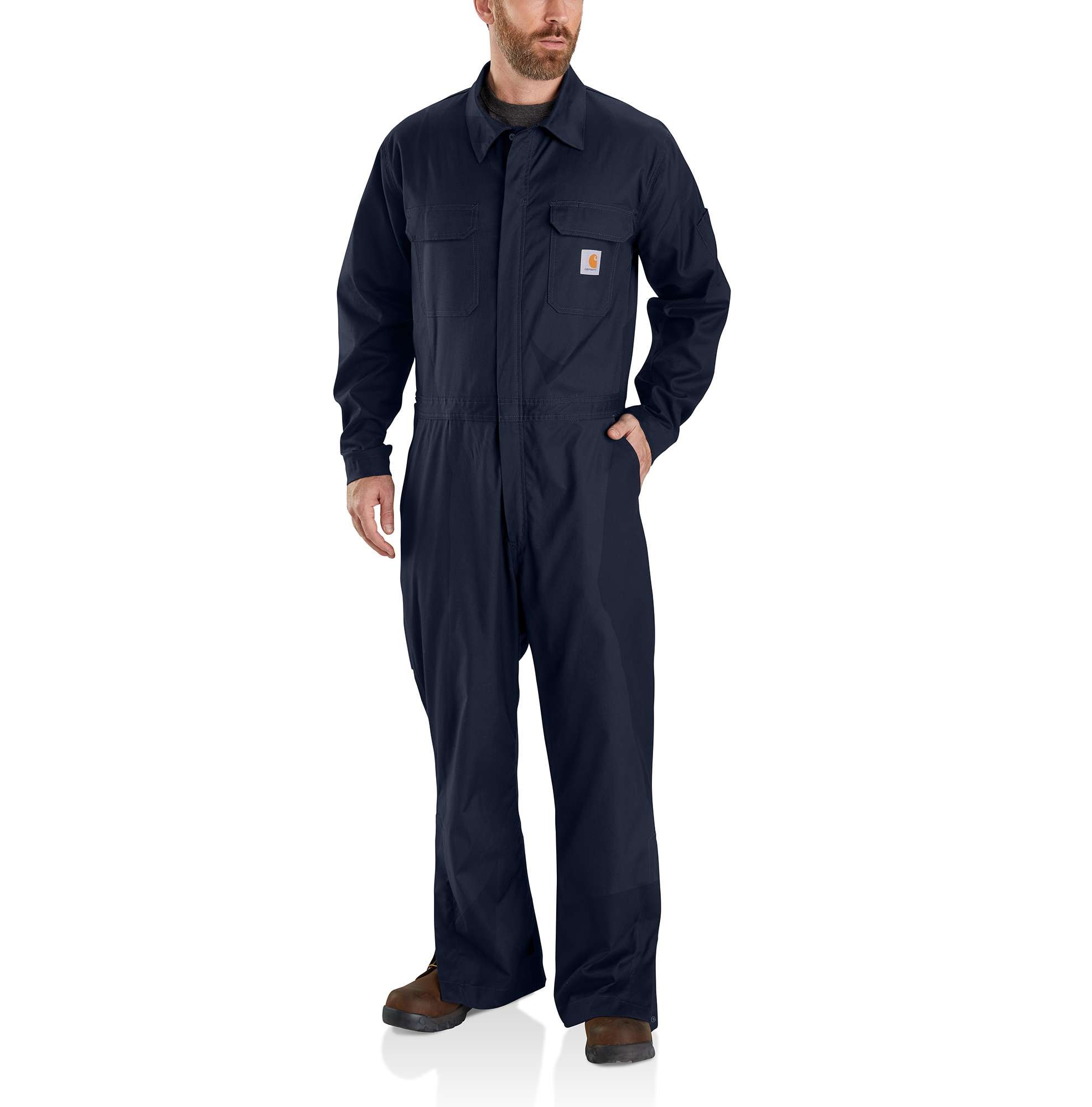 Carhartt Rugged Flex Canvas Overall Herr Navy S