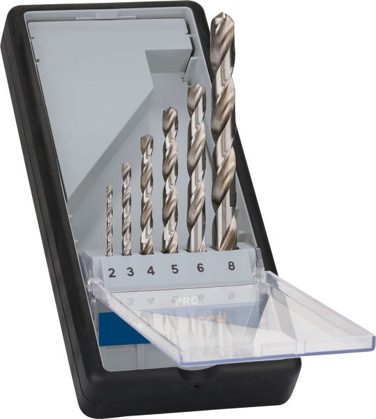 Bosch Borrset Hss-G 135Gr 2-8mm 6-pack Robustline