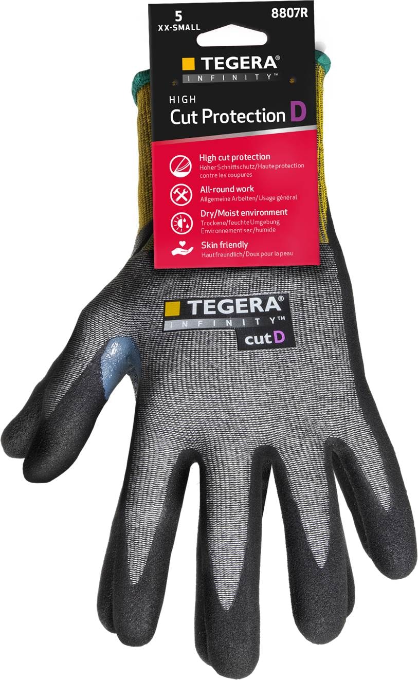 Tegera kuttbeskyttelseshanske 8807R Infinity str. 11, kuttmotstand D