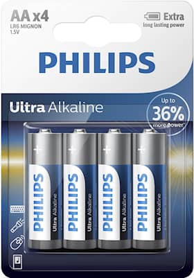 Philips Batteri Ultra AA/LR6 4-pakning