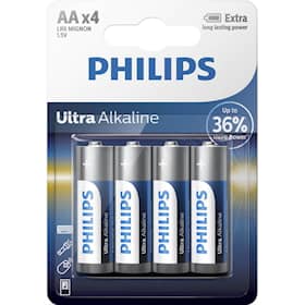 Philips Batteri Ultra AA/LR6 4-pack