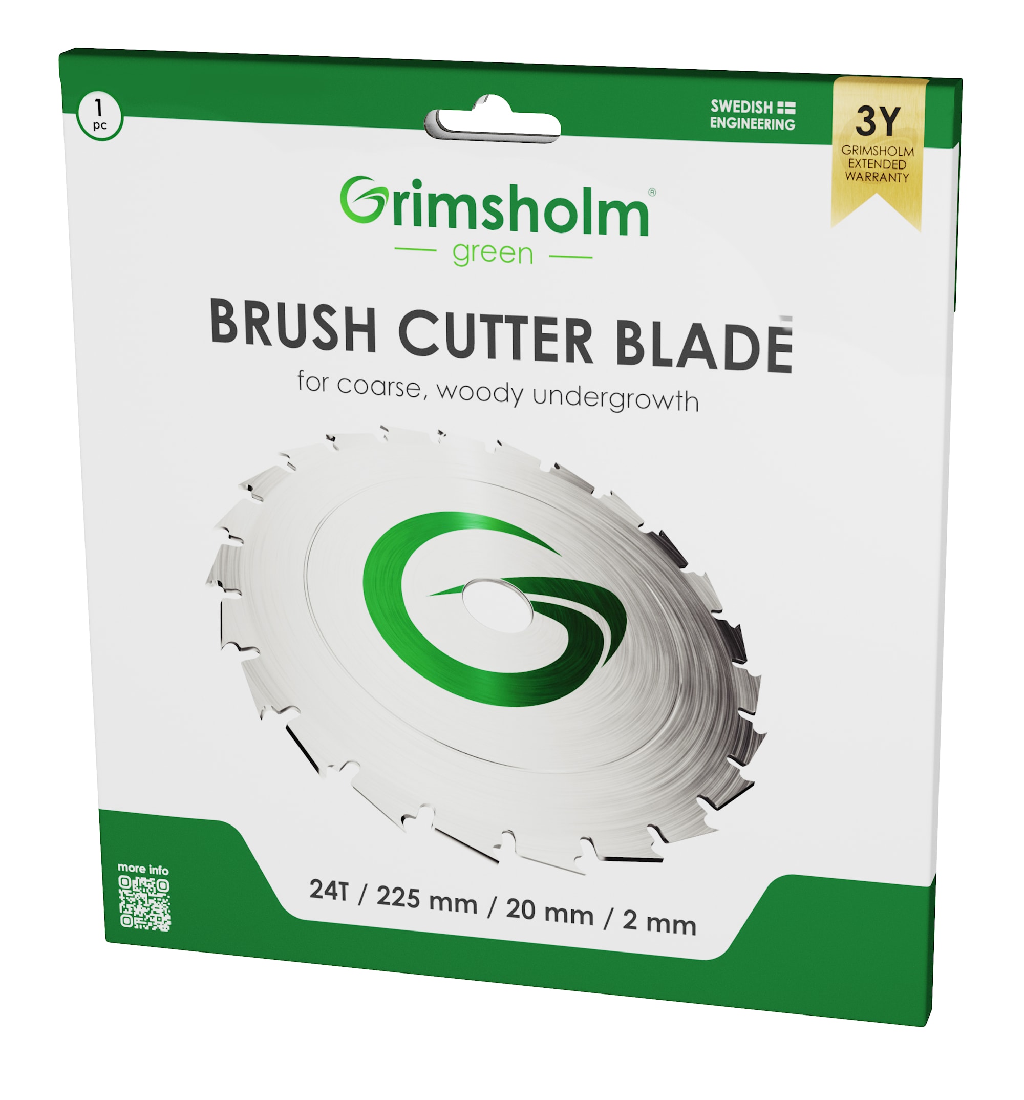 Grimsholm Röjsågsklinga 225 /20/2,0 mm -