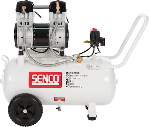 Senco kompressor AC24050 9 bar 50l oljefri, lydisolert