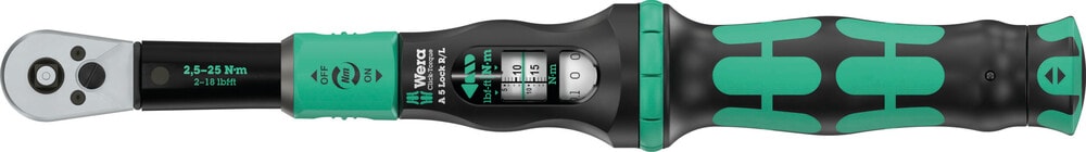 Wera Momentnyckel Click-Torque Lock A 5 R/L, justerbar