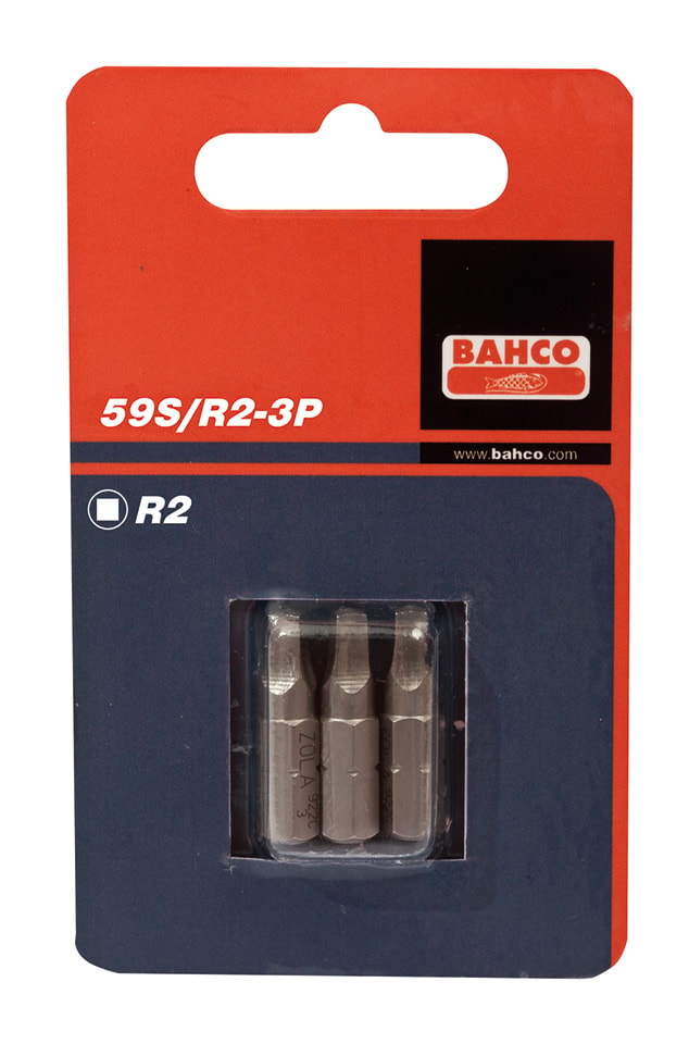 Bahco Bits 59S 1/4'' R2 25mm 3-pakning