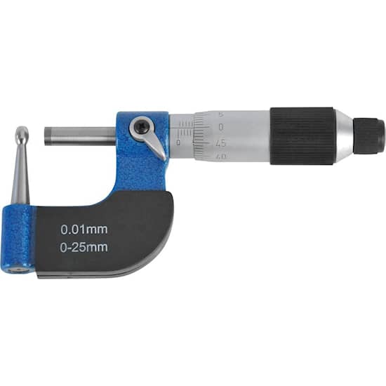 Format Jumper-mikrometer for måling av rør, 0-25 mm