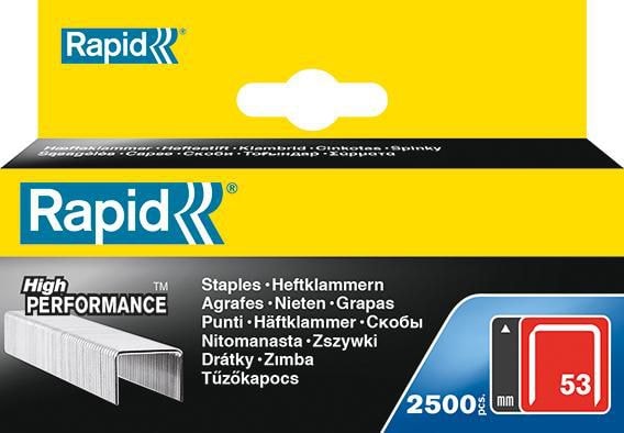 Rapid Häftklammer 53/14mm, galvad, 2500-pack -