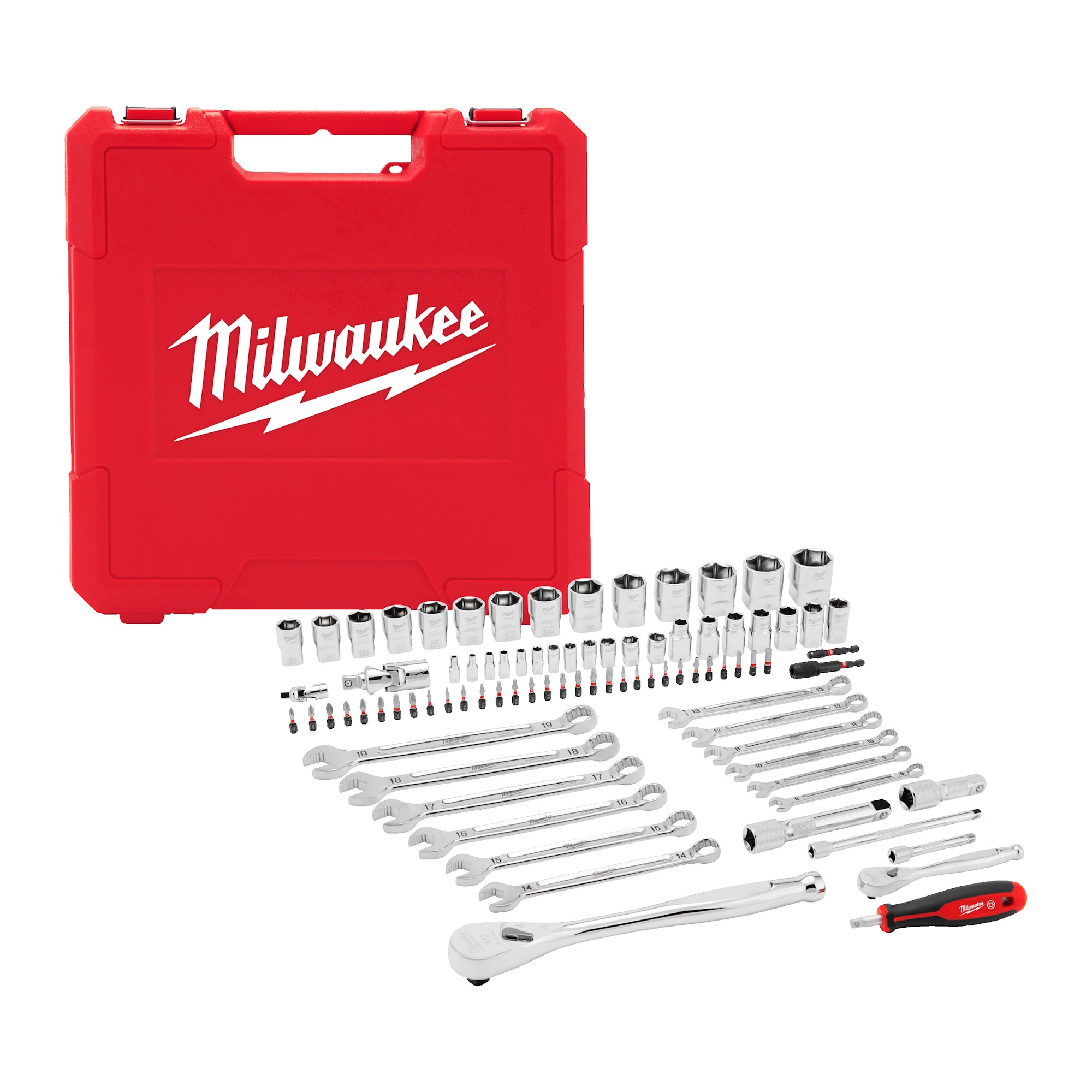 Milwaukee Mekanikersæt 1/4'' & 1/2'' 87DEL