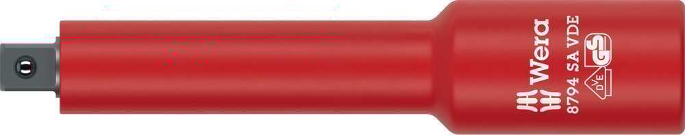 Wera 8794 SA VDE Zyklop-förlängning, isolerad, kort, 1/4"