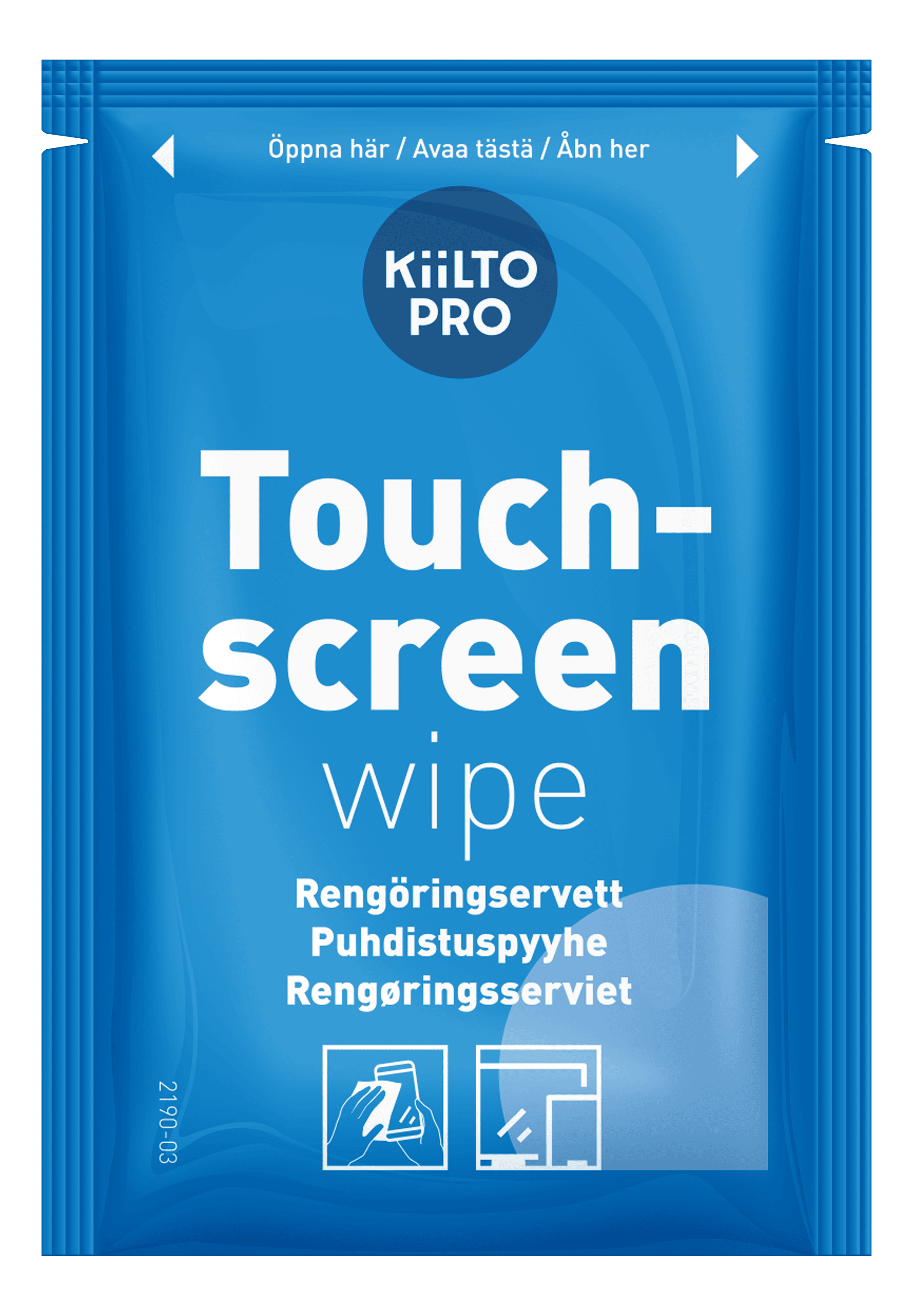 KiiltoPro Touchscreenwipe Allrengöringsservetter
