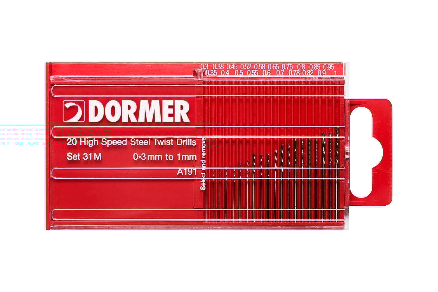 Dormer A191 31Mmm HSS Porasarjat, lyhyet porat