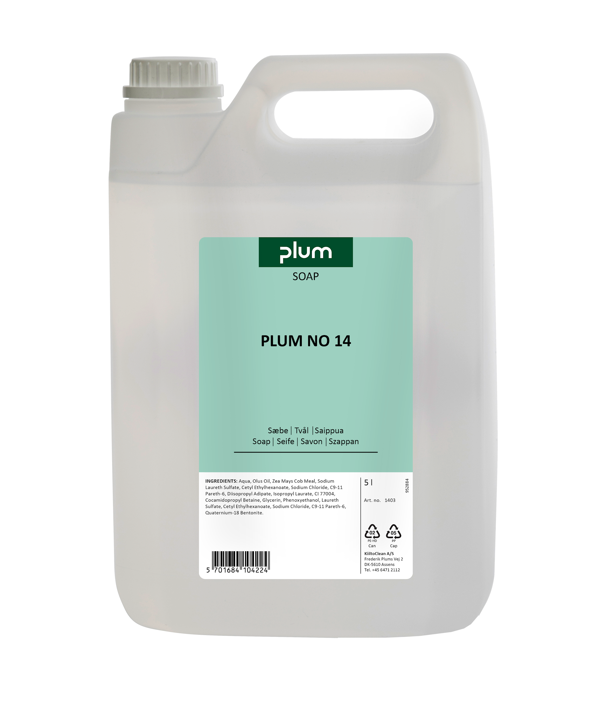 Plum Nestesaippua Plum 14 5,0 l kanisteri