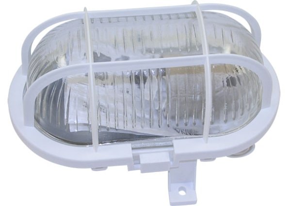Amiga Gallerarmatur E27 robust IP44 60W, vit