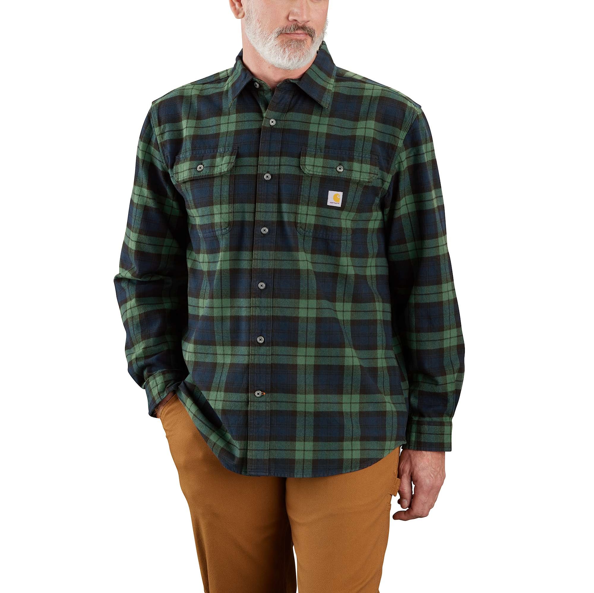 Carhartt plaid Flannelskjorta, Herr, Frosted balsam