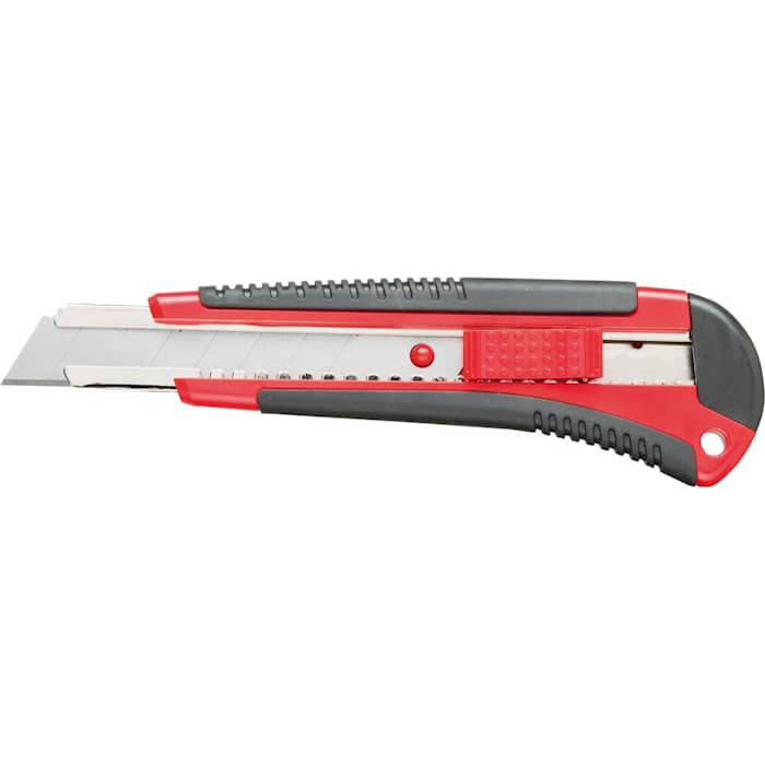 Format Springknivkniv Plast 18 mm, 2-komponenthåndtak, inkl. 3 knivblad