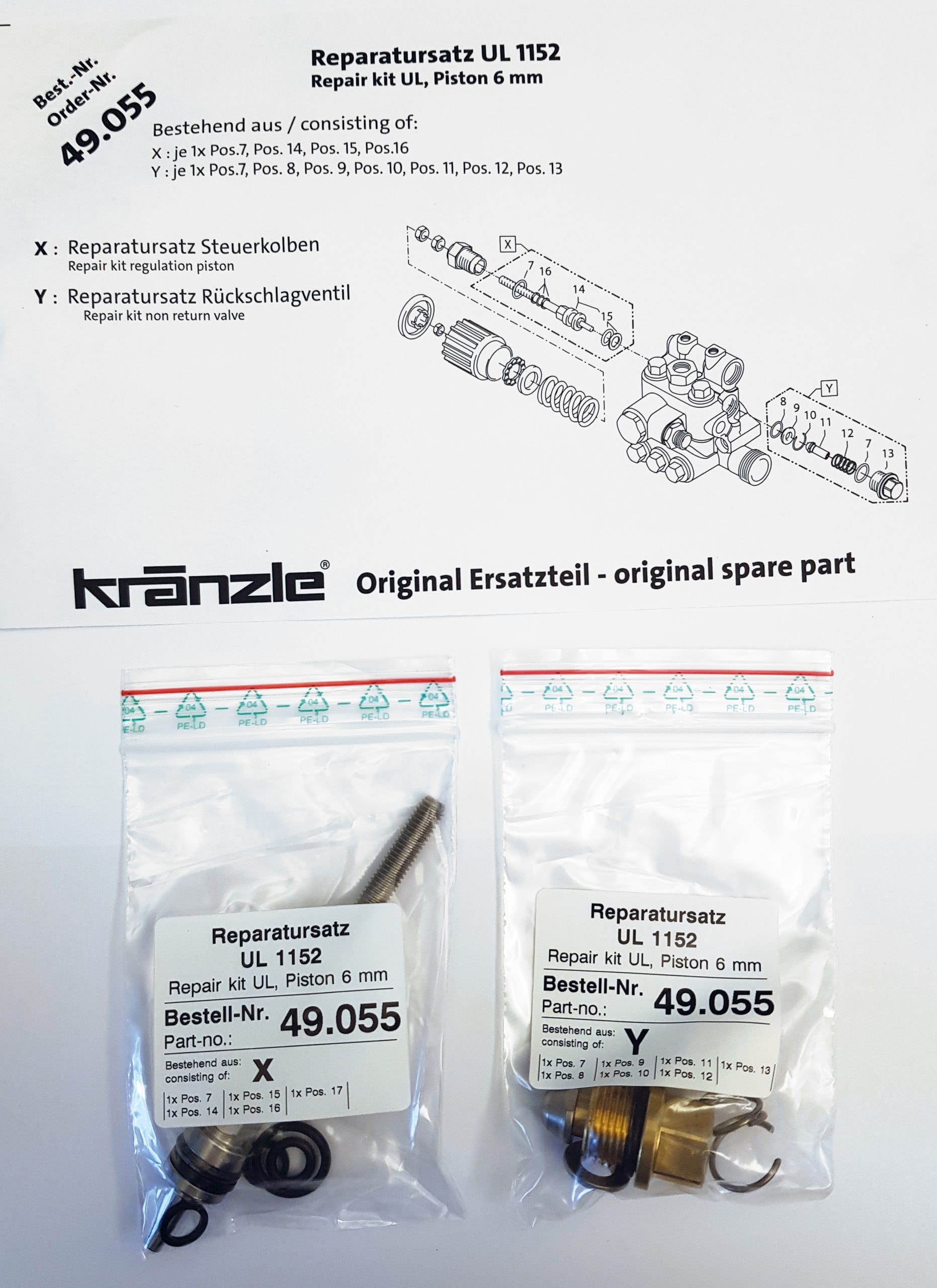 Kränzle Rep.-Satz Ul K1152