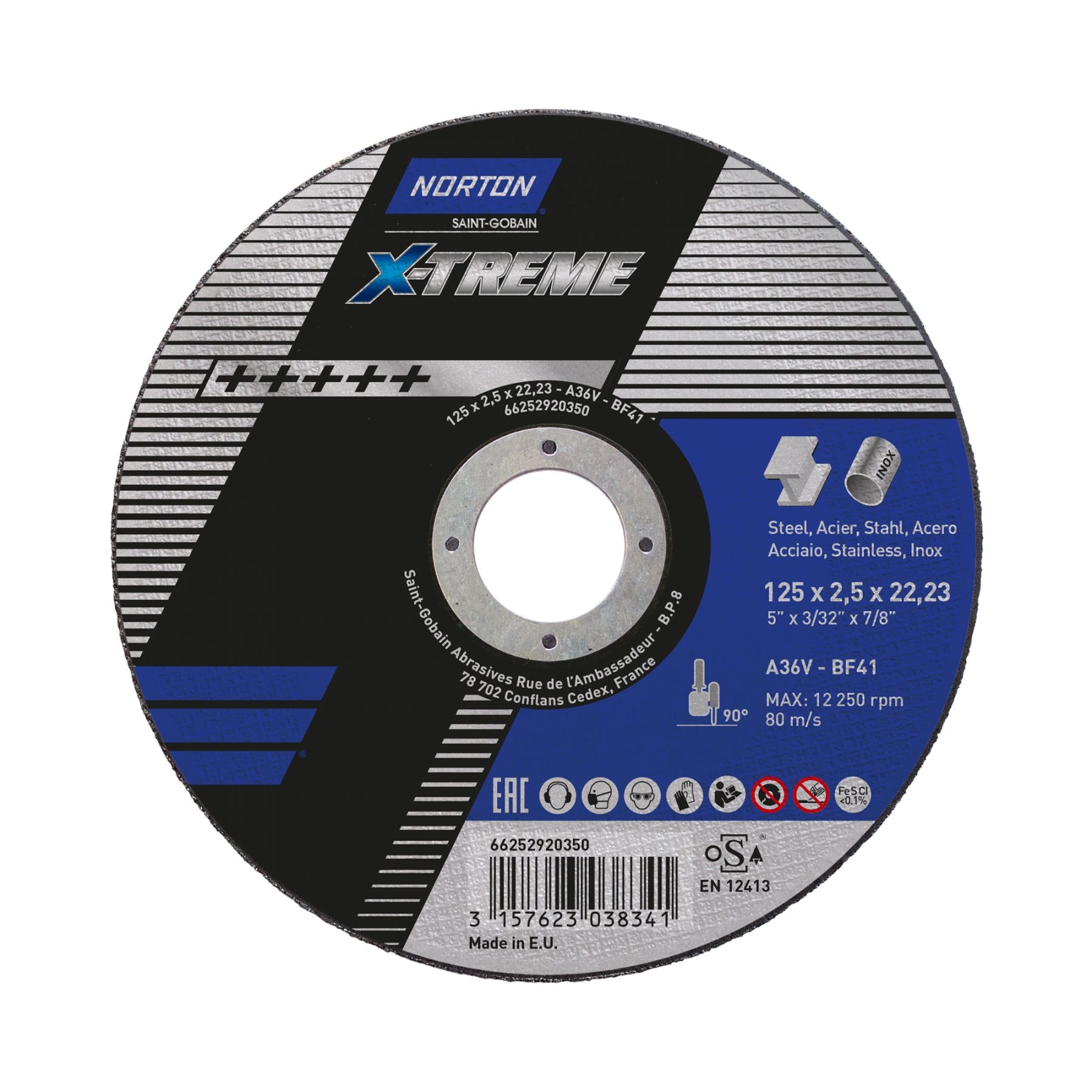 Norton Kappeskive for metall X-Treme 230x2,0x22,23