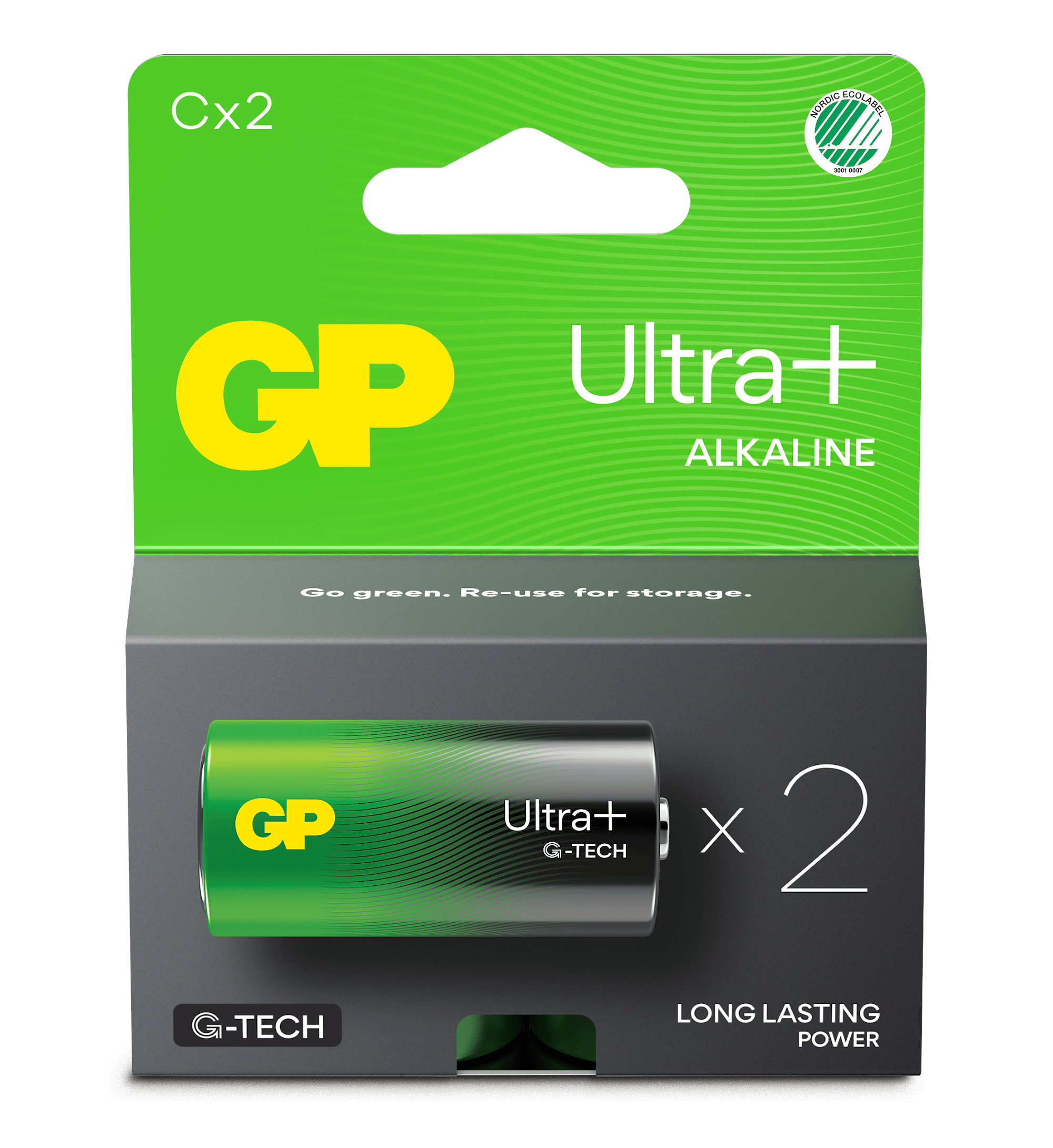 Gpbm Nordic Batteri Gp C/2-Pack Blister