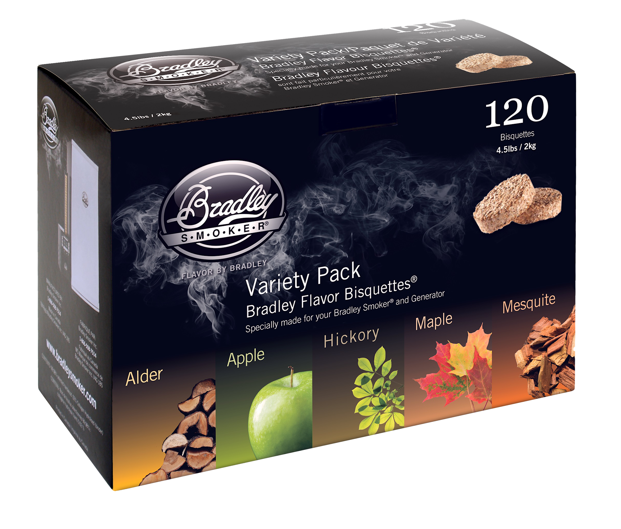 Bradley Briketter - 5 blandade smaker 120st