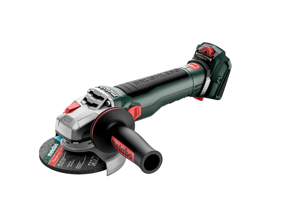 Metabo Vinkelslip WVB 18 LT BL 11-125 Quick i plastlåda - Kapskivor på köpet!