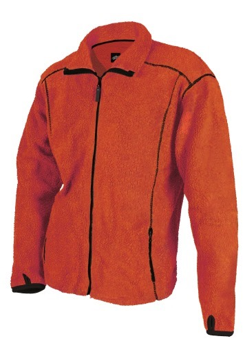 Perzoni Svart/Orange Fiberpälsjacka