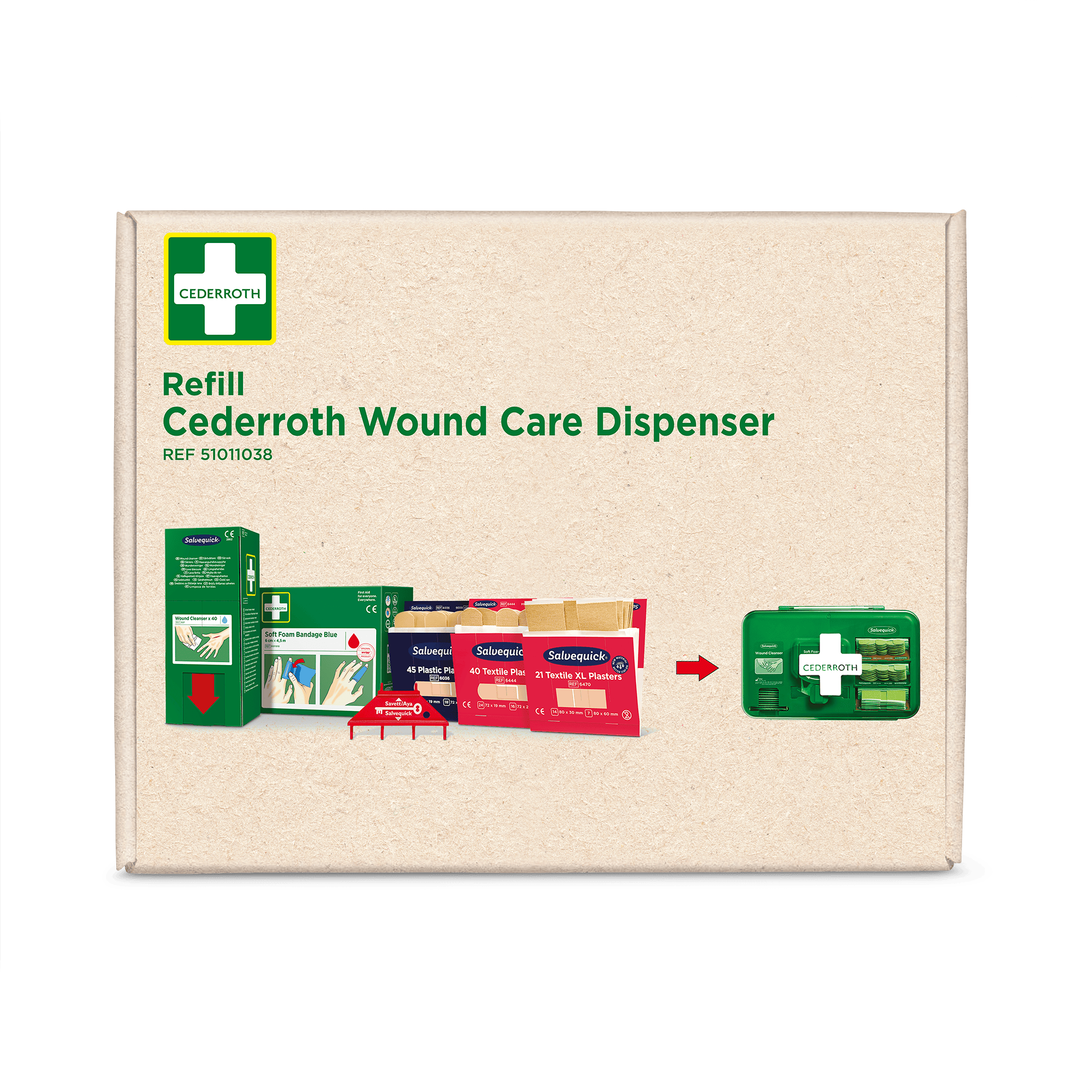 Cederroth Refillpaket för Wound Care Dispenser