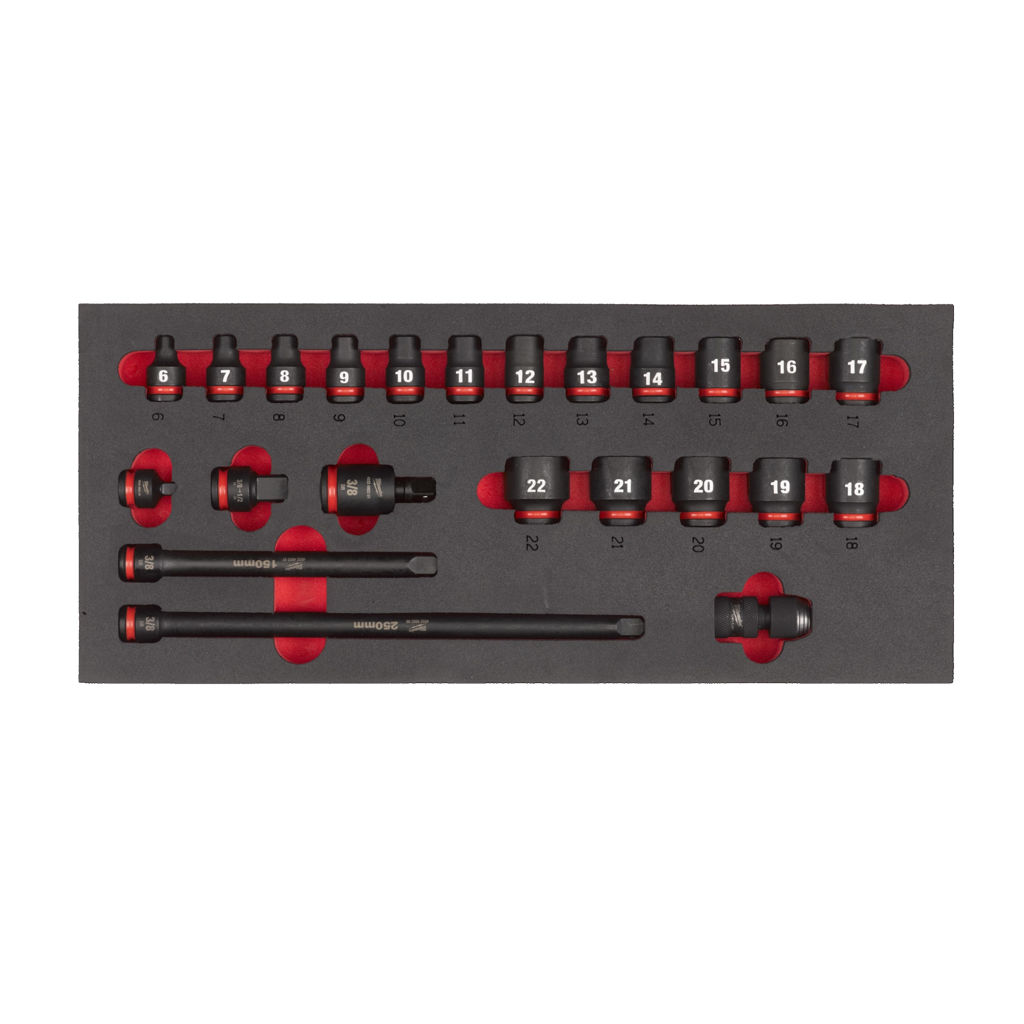 Milwaukee Krafthylssats I Skum 3/8 K 23P