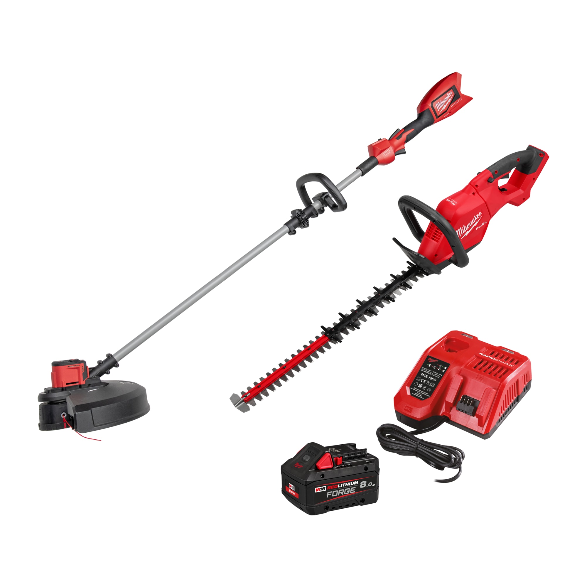 Milwaukee M18 FHET60G2 FUEL 60 cm M18 BLLT Häcksax och Grästrimmer kit