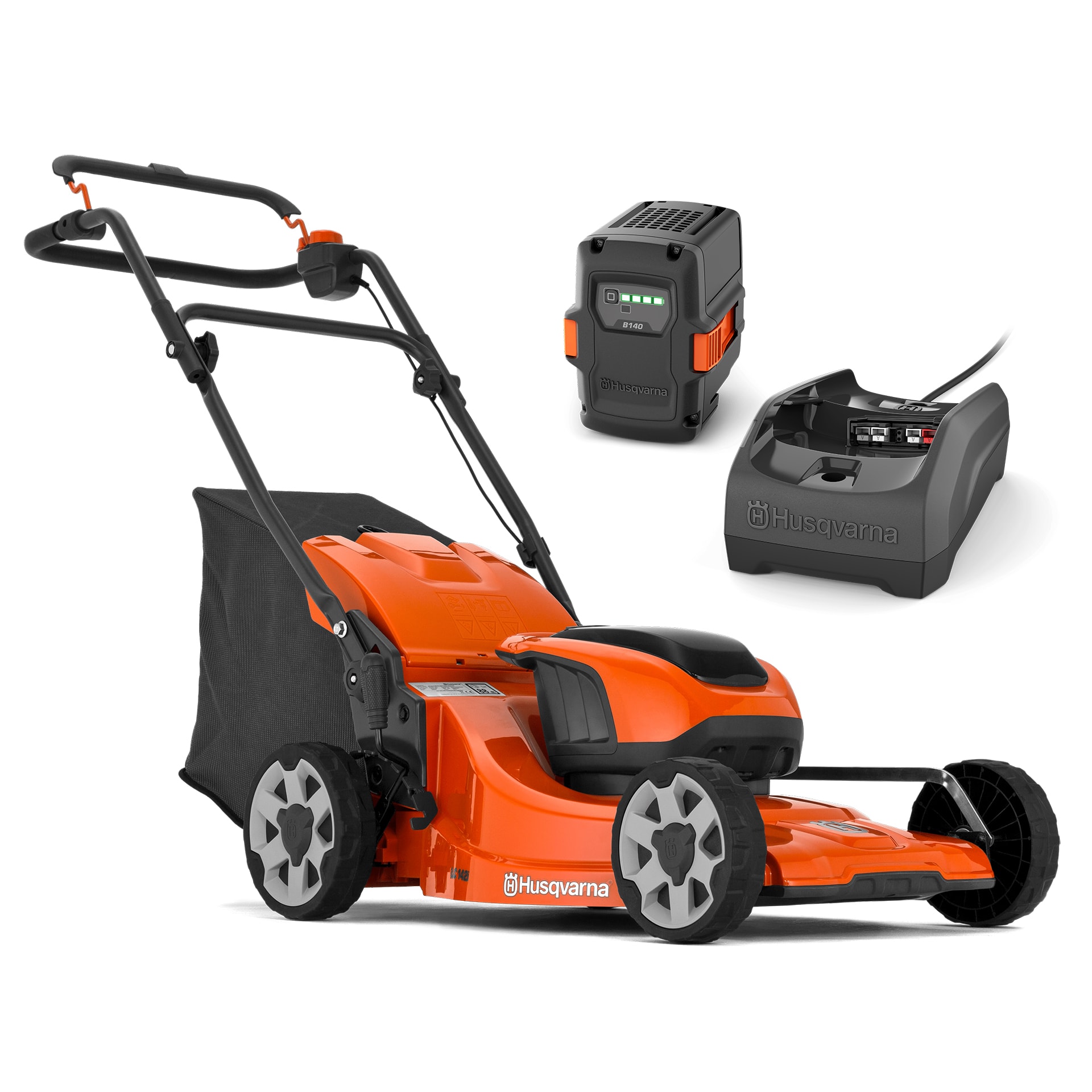 Husqvarna Lc 142I Gressklipper Med Batteri Og Lader Husqvarna Duab