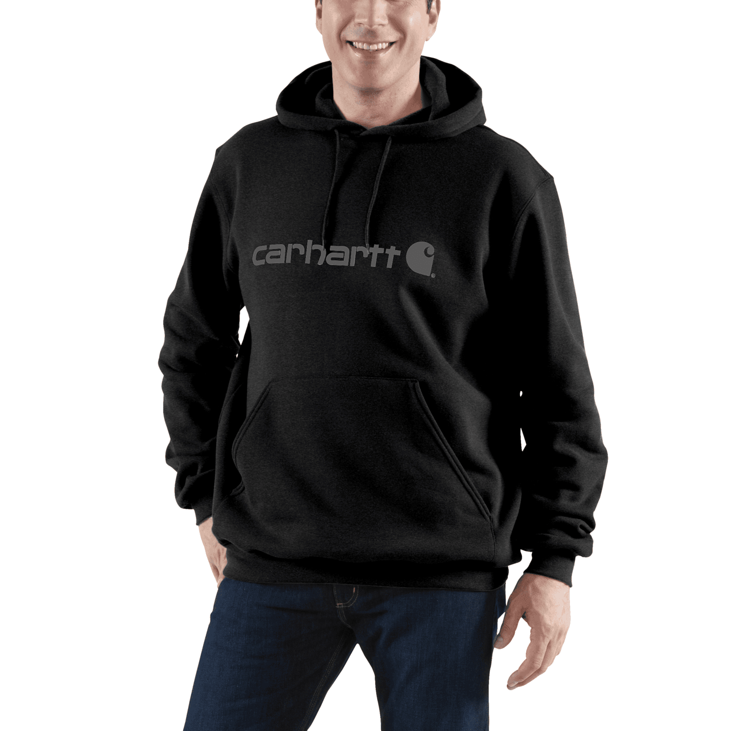 Carhartt Marquette Logo Tröja Herr Black/Gray