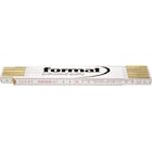 Format Meterstock, trä, vit, 2m, mm, 16x3,3mm