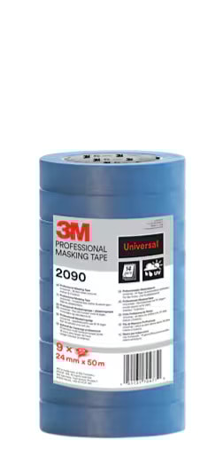 3M™ Maskeringstejp 2090 Universal Tower Pack, Blå, 24 mm x 50m