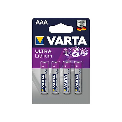 Varta Batteri AAA litium 4st/frp