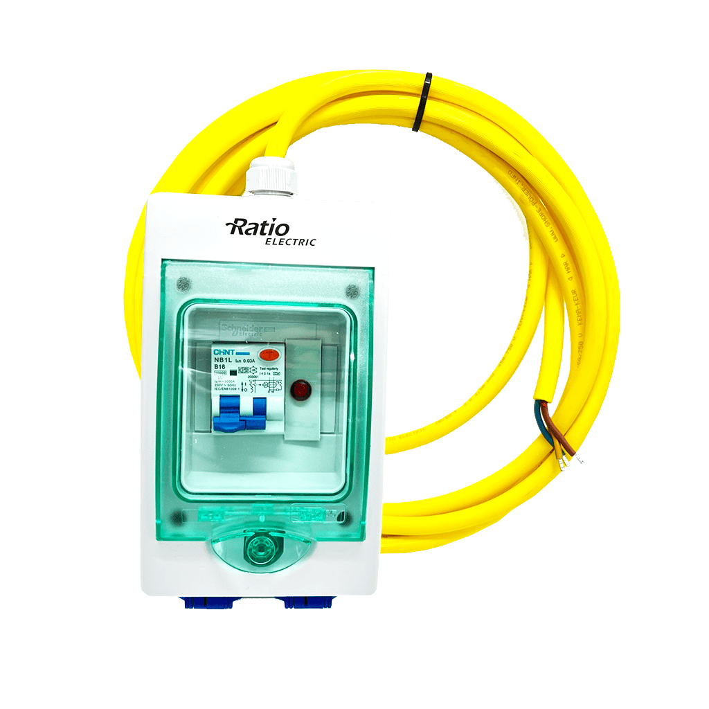 ELCENTRAL m.4m kabel+2 uttag