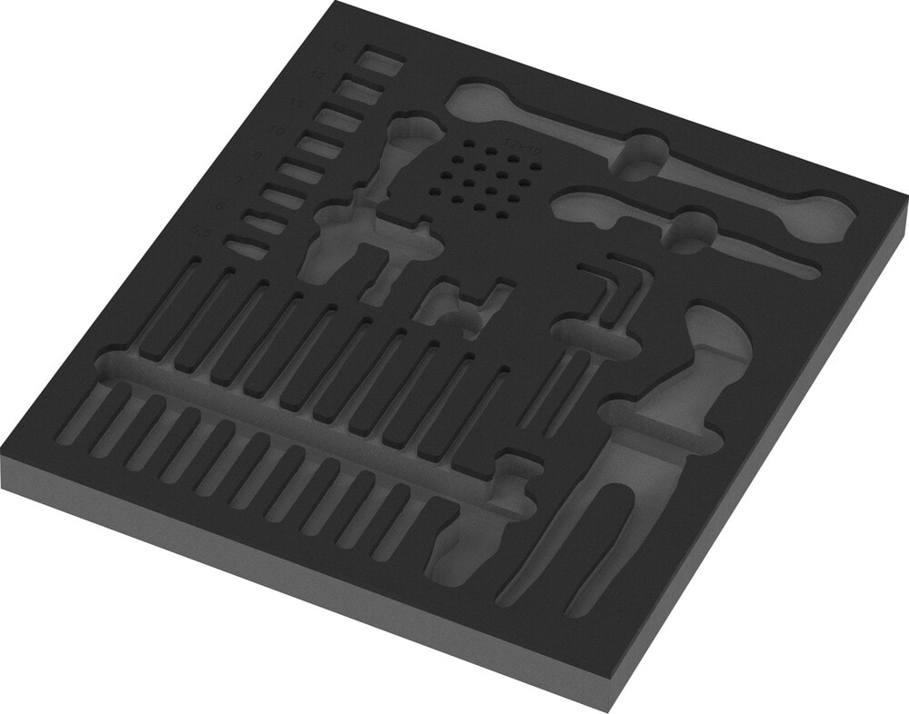 Wera 9853 Skumgummiinsats för Kraftform Kompakt Underhåll, sats 1, utan verktyg