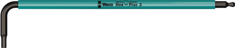 Wera Sexkantnyckel med kula 2mm, multicolor
