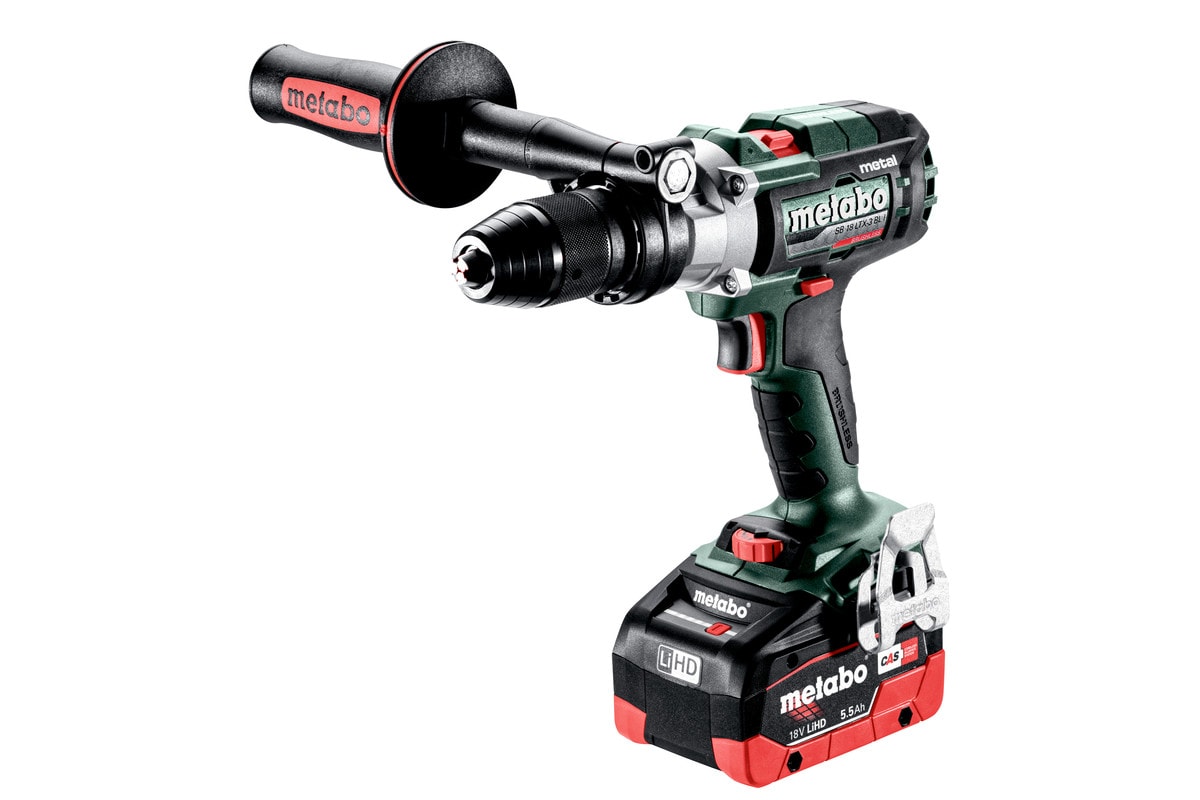 Metabo Slagborrmaskin SB 18 LTX-3 BL I Metal inklusive 2x5,5Ah batterier och laddare