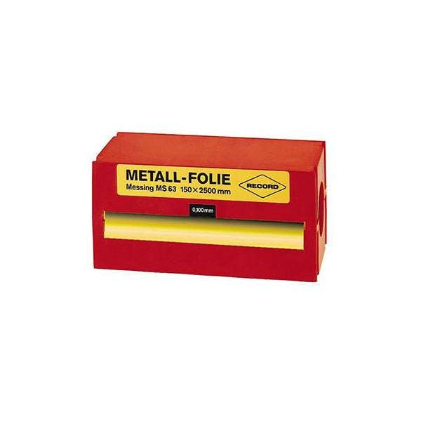 Record Messingsfolierull 150x2500x0,100mm