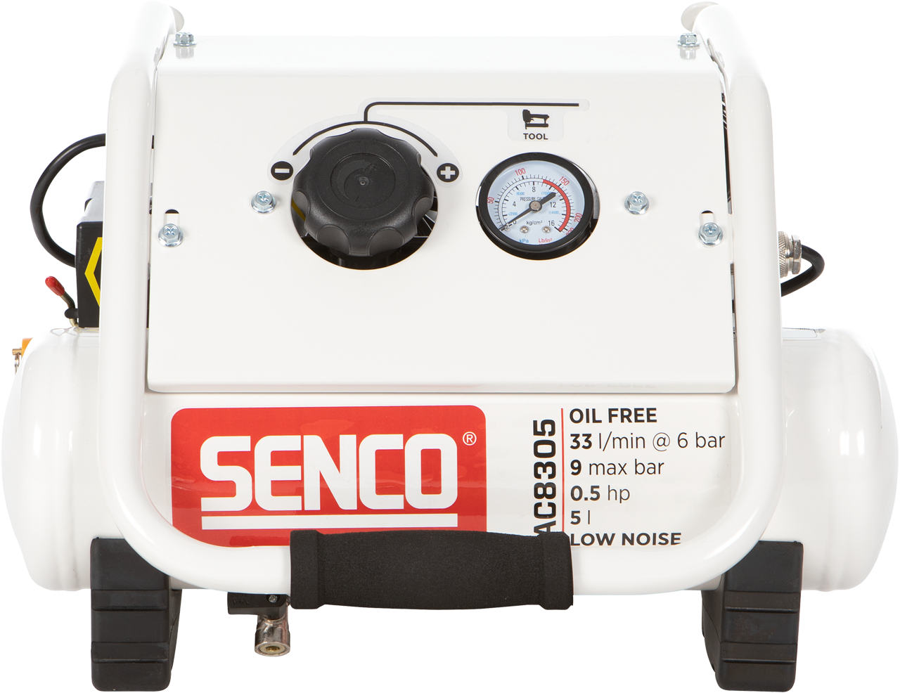 Senco kompressor AC8305 9 bar 5l oljefri, lydisolert
