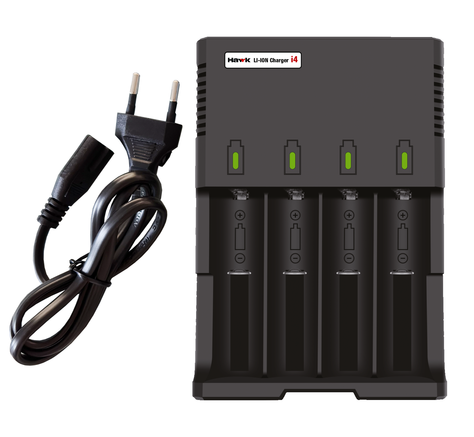 Hawk Batteriladdare i4 för 18650 litium batterier